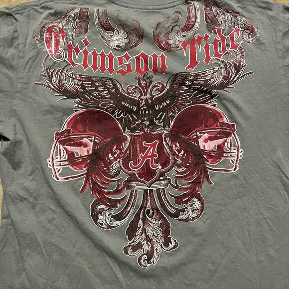 Vintage Y2k Alabama Crimson Tide Cross Grey Shirt - Picture 4 of 5